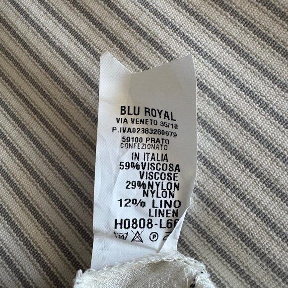 Italian Linen-Blend Beach Cover-Up Top | Made in Italy - Picture 5 of 9